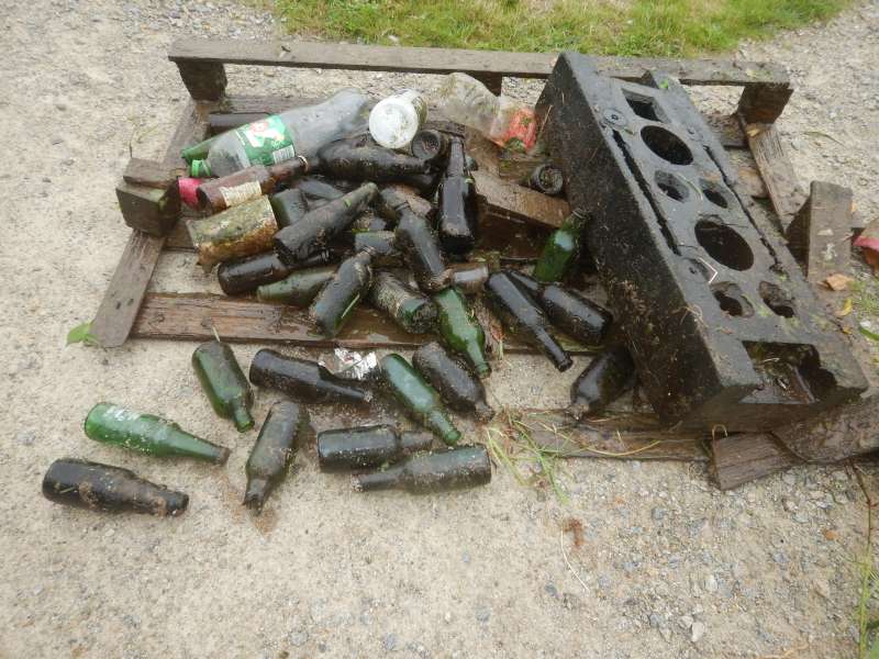 Les ordures ramass�es par les b�n�voles